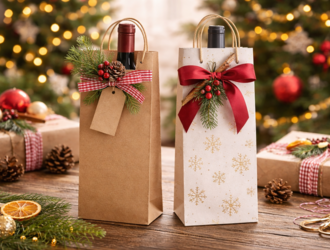 balení vína na Vánoce