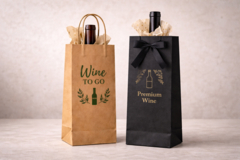 Praktická vs. luxusní víno taška